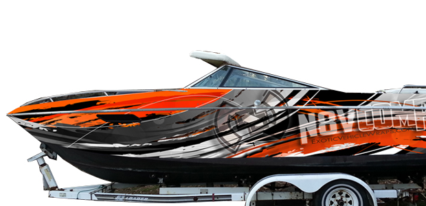 Custom Boat Wrap Graphics