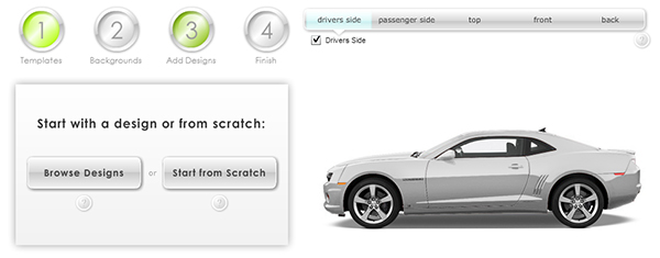 car design templates