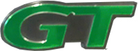 Mustang GT Emblem in Green Chrome