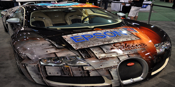 Epson SEMA Bugatti Top10 Vehicle Wraps