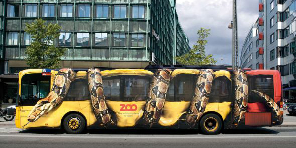 Copenhagen Zoo Snake Bus Wrap Top10 Vehicle Wraps