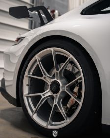 Porsche GT3 Ceramic Pro Wheels Off SunTek Reaction