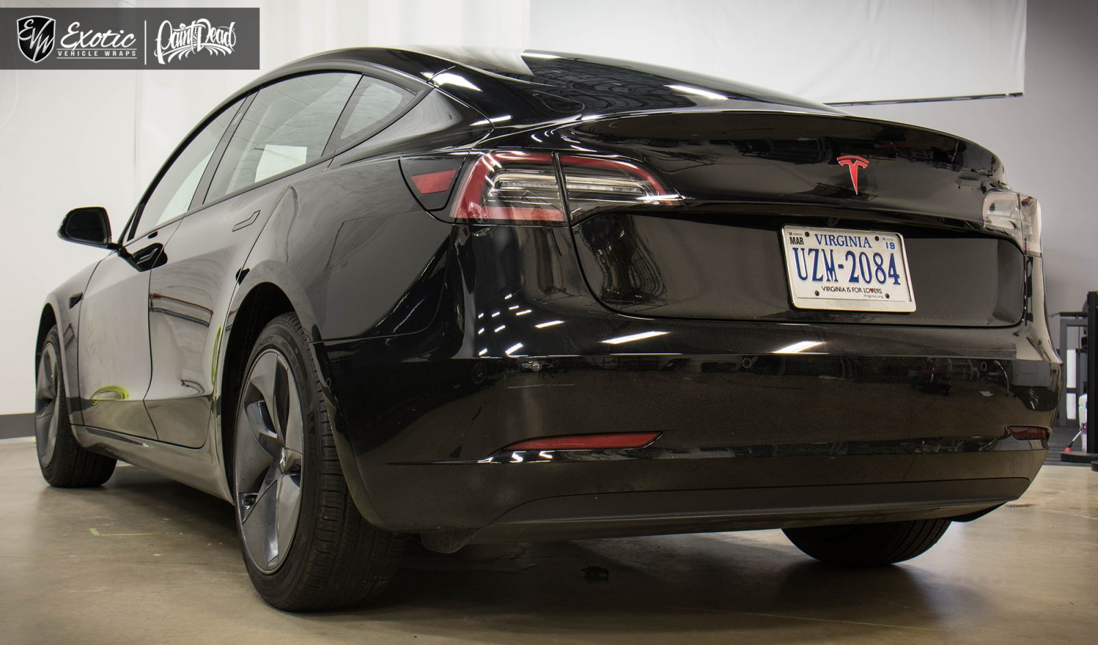 Tesla Model 3 - Satin Black with Satin Black Chrome Delete