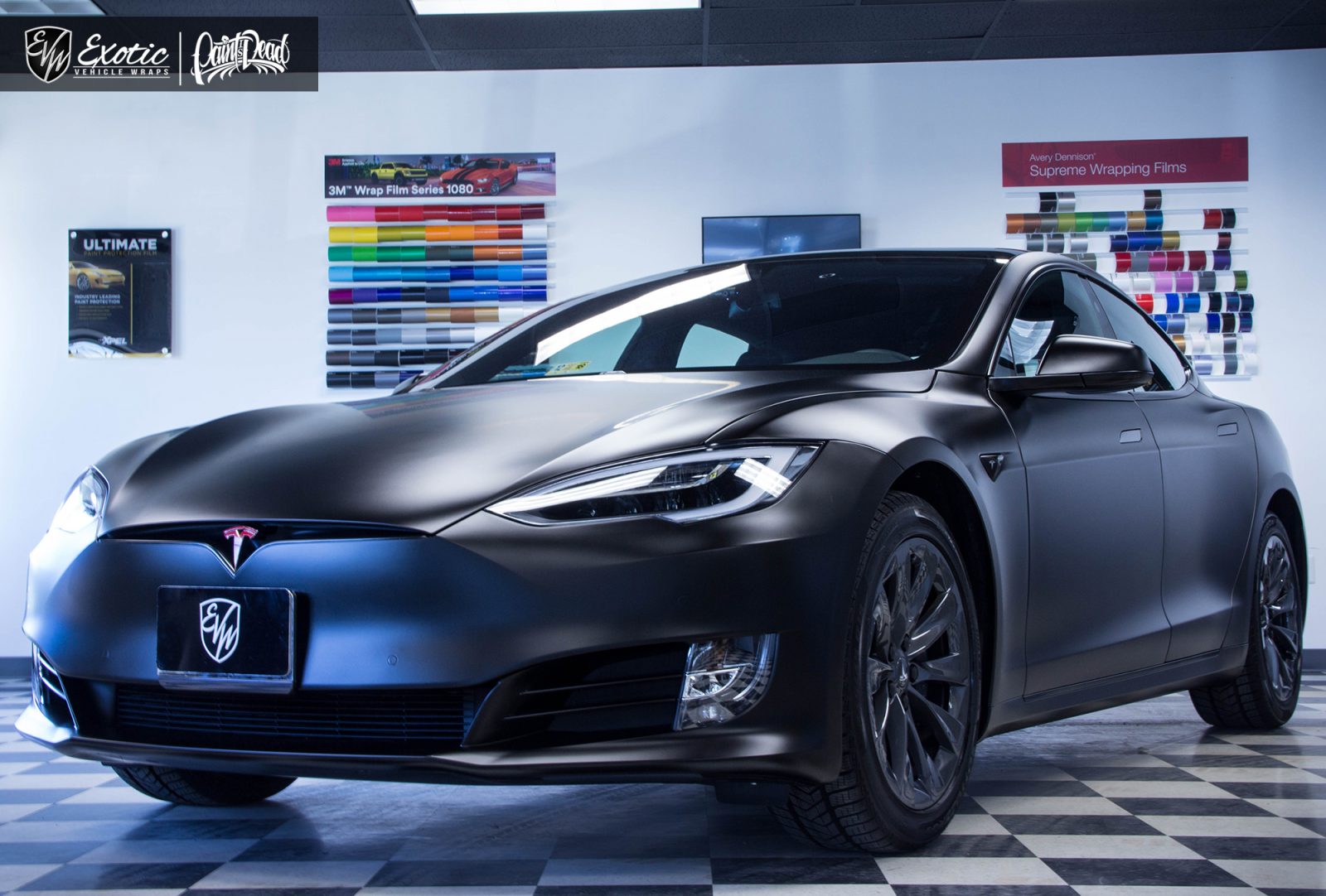 Tesla model S wrapped in Deep Matte black  #modelswrap#matteblackwrap#dmvwraps#dc#md#va#teslawrap#dmvshop#wrapshop